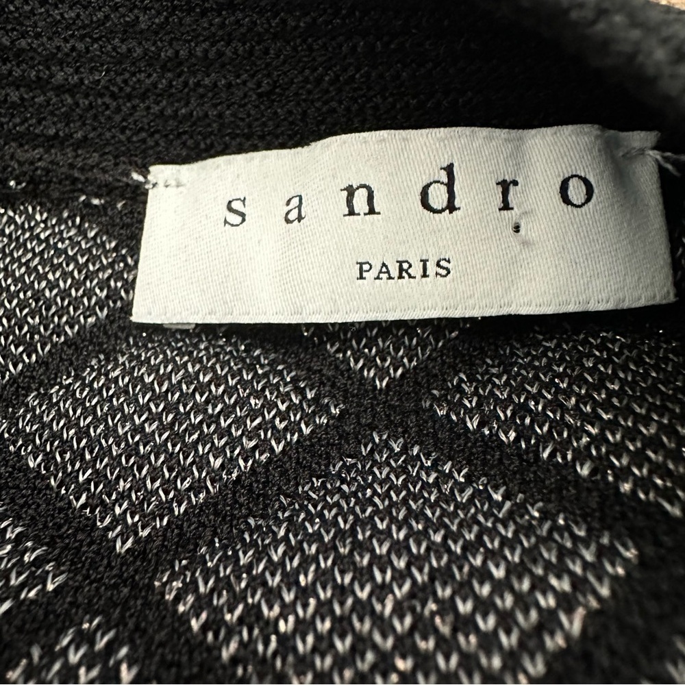 Sandro paris many quilted lurex knit dress - Picture 7 of 13